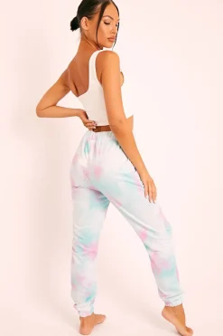 Rebellious Fashion Blue Tie Dye Joggers - Lanya