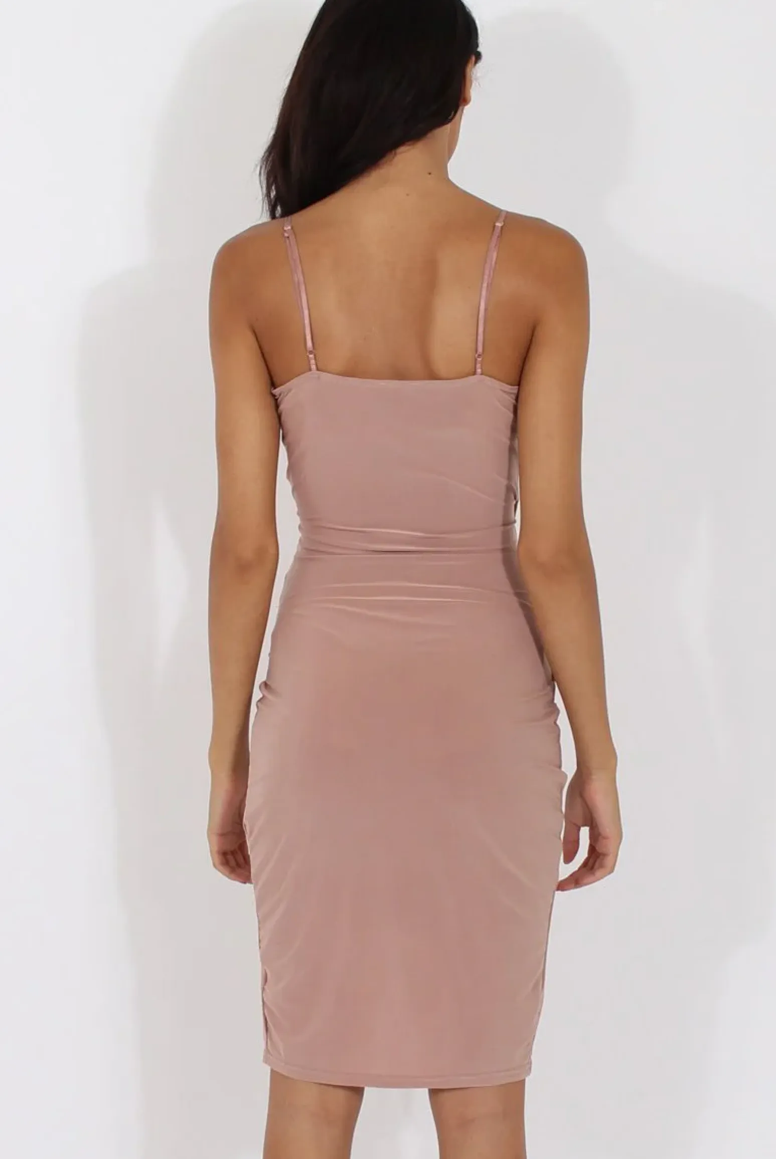 Rebellious Fashion Blush Wrap Around Dress - Kesha