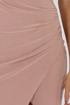 Rebellious Fashion Blush Wrap Around Dress - Kesha