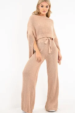 Rebellious Fashion Blush Chunky Knit Loungewear Set - Harper