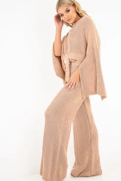 Rebellious Fashion Blush Chunky Knit Loungewear Set - Harper