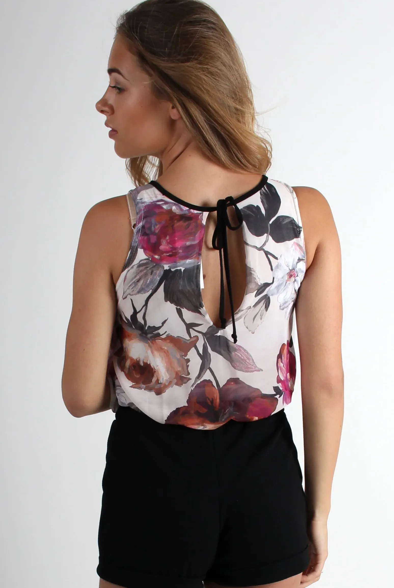 Rebellious Fashion Brittany Floral Printed Playsuit