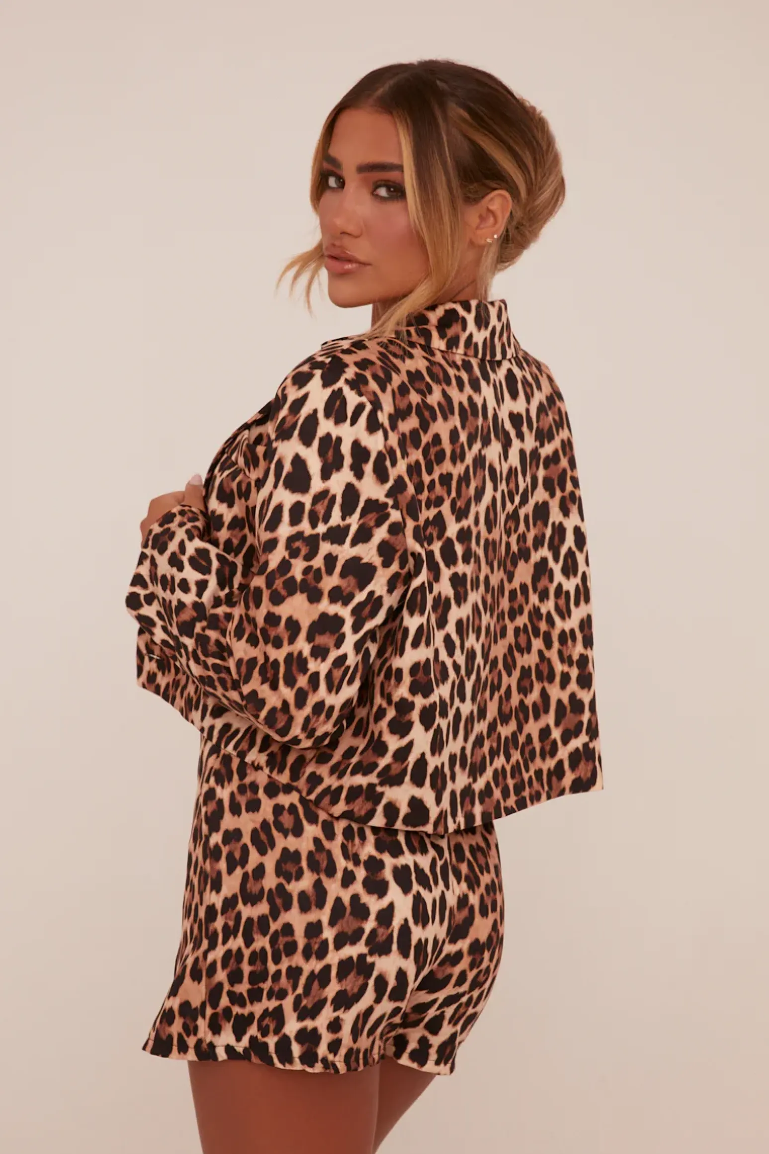 Rebellious Fashion Brown Leopard Print Skort - Talia