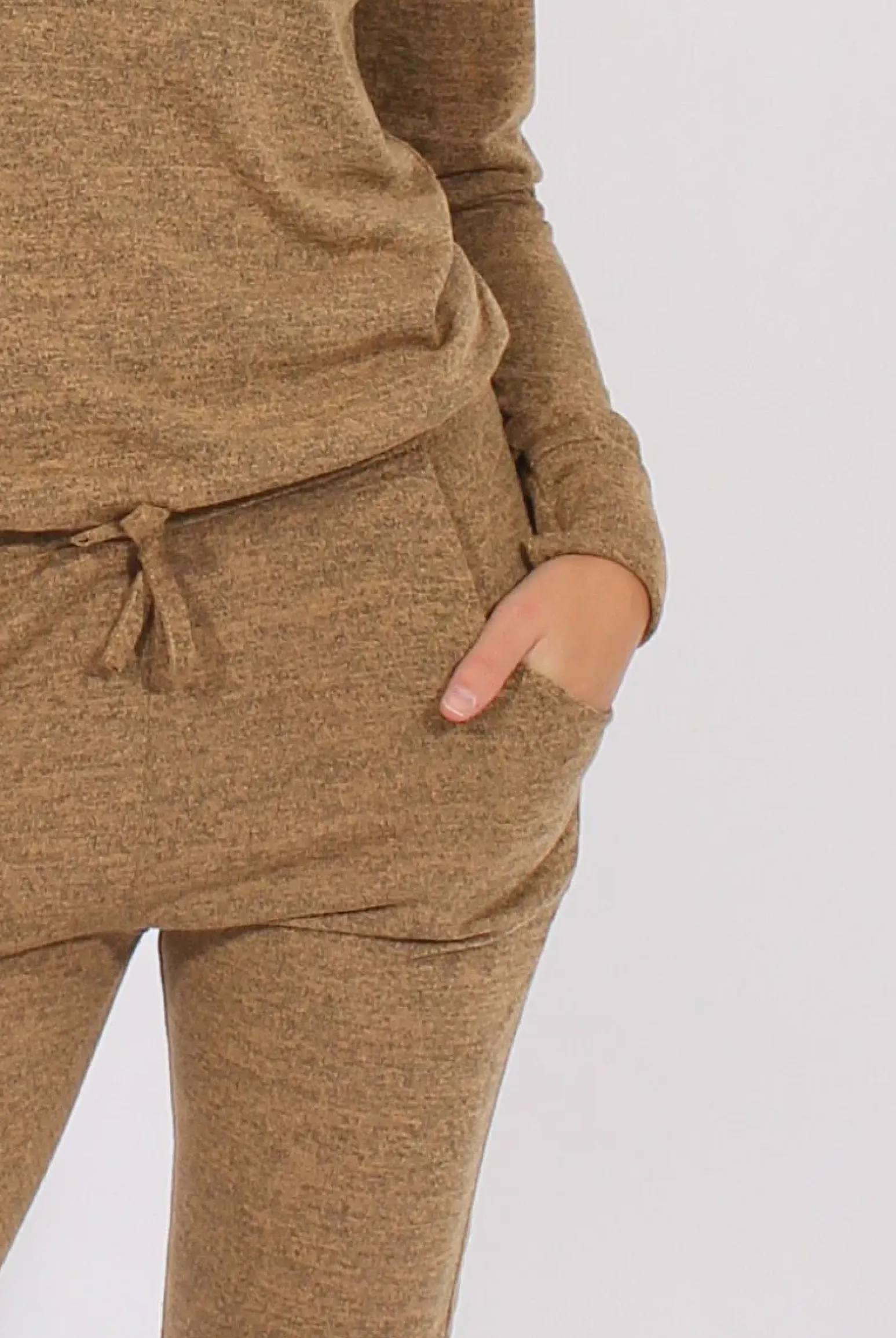 Rebellious Fashion Camel Loungewear Set - Josie