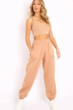 Rebellious Fashion Camel Oversized Joggers - Erica
