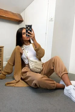 Rebellious Fashion Camel Oversized Joggers - Erica