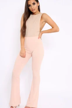 Rebellious Fashion Camel Side Boob Bodysuit - Adrionna
