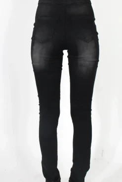 Rebellious Fashion Caprice Black High Waisted Jeans