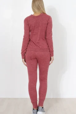 Rebellious Fashion Coral Loungewear Set-Josie