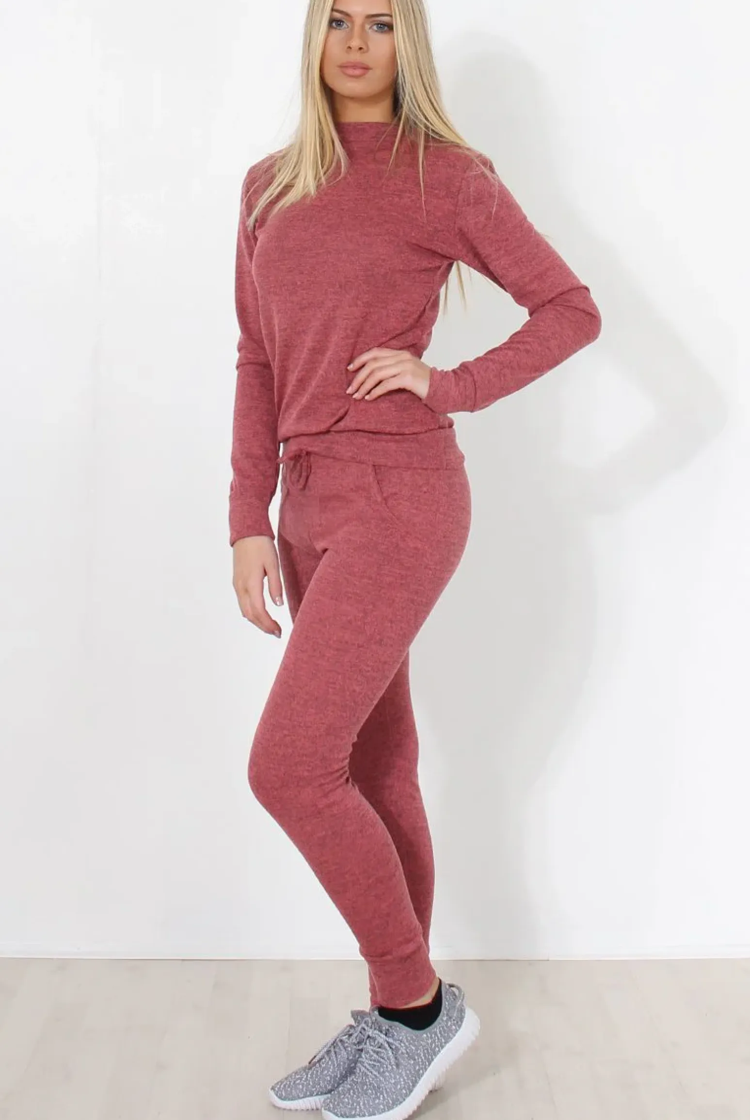 Rebellious Fashion Coral Loungewear Set-Josie