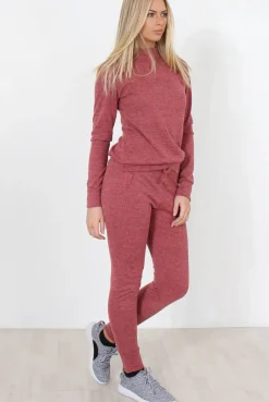 Rebellious Fashion Coral Loungewear Set-Josie