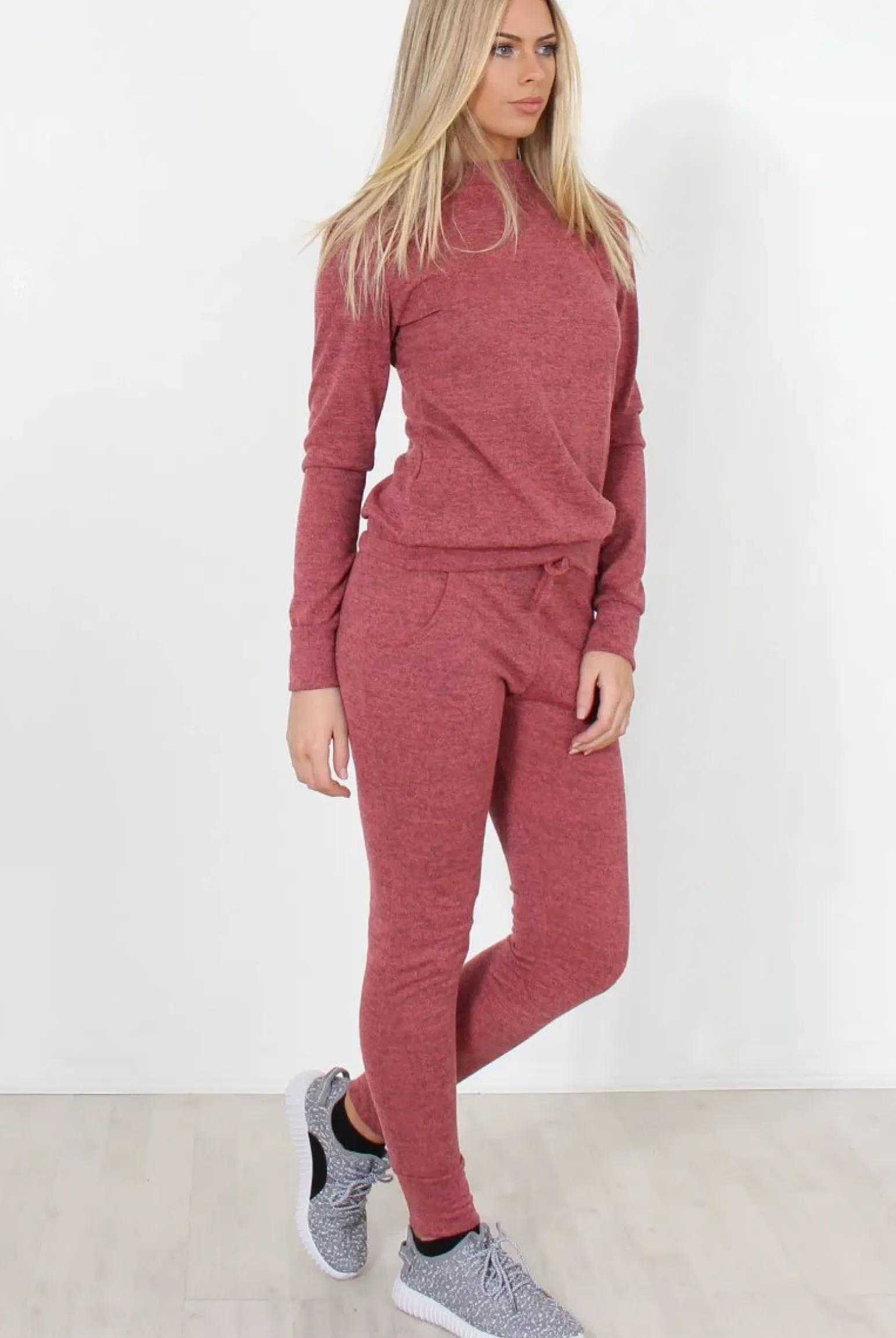 Rebellious Fashion Coral Loungewear Set-Josie
