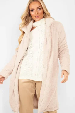 Rebellious Fashion Cream Faux Fur Teddy Coat - Reegan