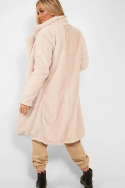 Rebellious Fashion Cream Faux Fur Teddy Coat - Reegan