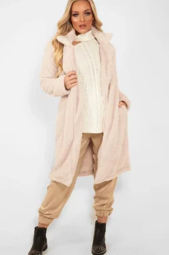 Rebellious Fashion Cream Faux Fur Teddy Coat - Reegan