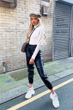 Rebellious Fashion Cream High Neck Balloon Sleeve Jumper - Harriet