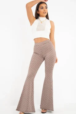 Rebellious Fashion Cream High Neck Sleeveless Crop Jumper - Maleena