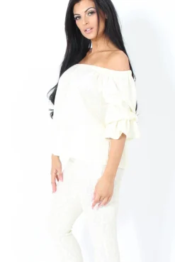 Rebellious Fashion Cream Lace Two Piece - Nicole