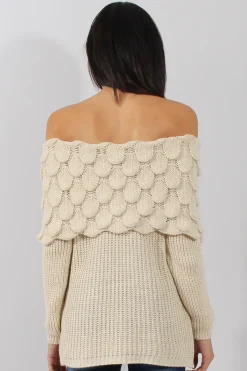 Rebellious Fashion Cream Layer Jumper- Sammie
