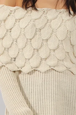 Rebellious Fashion Cream Layer Jumper- Sammie