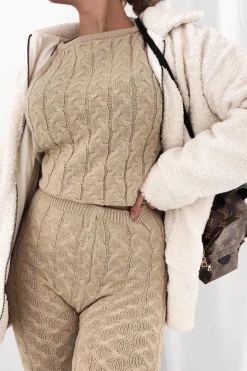 Rebellious Fashion Cream Teddy Zip Jacket - Rien
