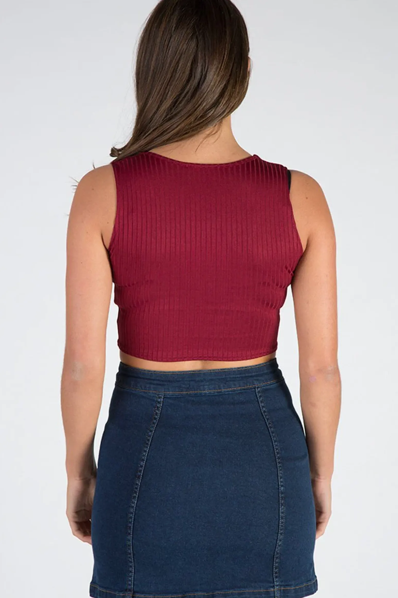Rebellious Fashion Dark Denim Embroidered Button Up Skirt - Grace