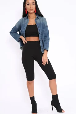 Rebellious Fashion Denim Distressed Frayed Hem jacket - Violetta