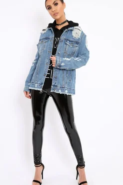 Rebellious Fashion Denim Distressed Jacket -Dakira