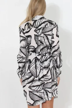 Rebellious Fashion Dolly White Print Shirt Dress