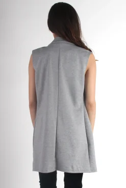 Rebellious Fashion Ebony Grey Waist Coat