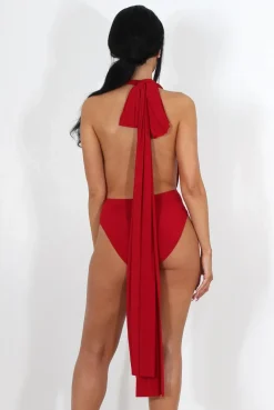 Rebellious Fashion Emi Oxblood Multiway Bodysuit