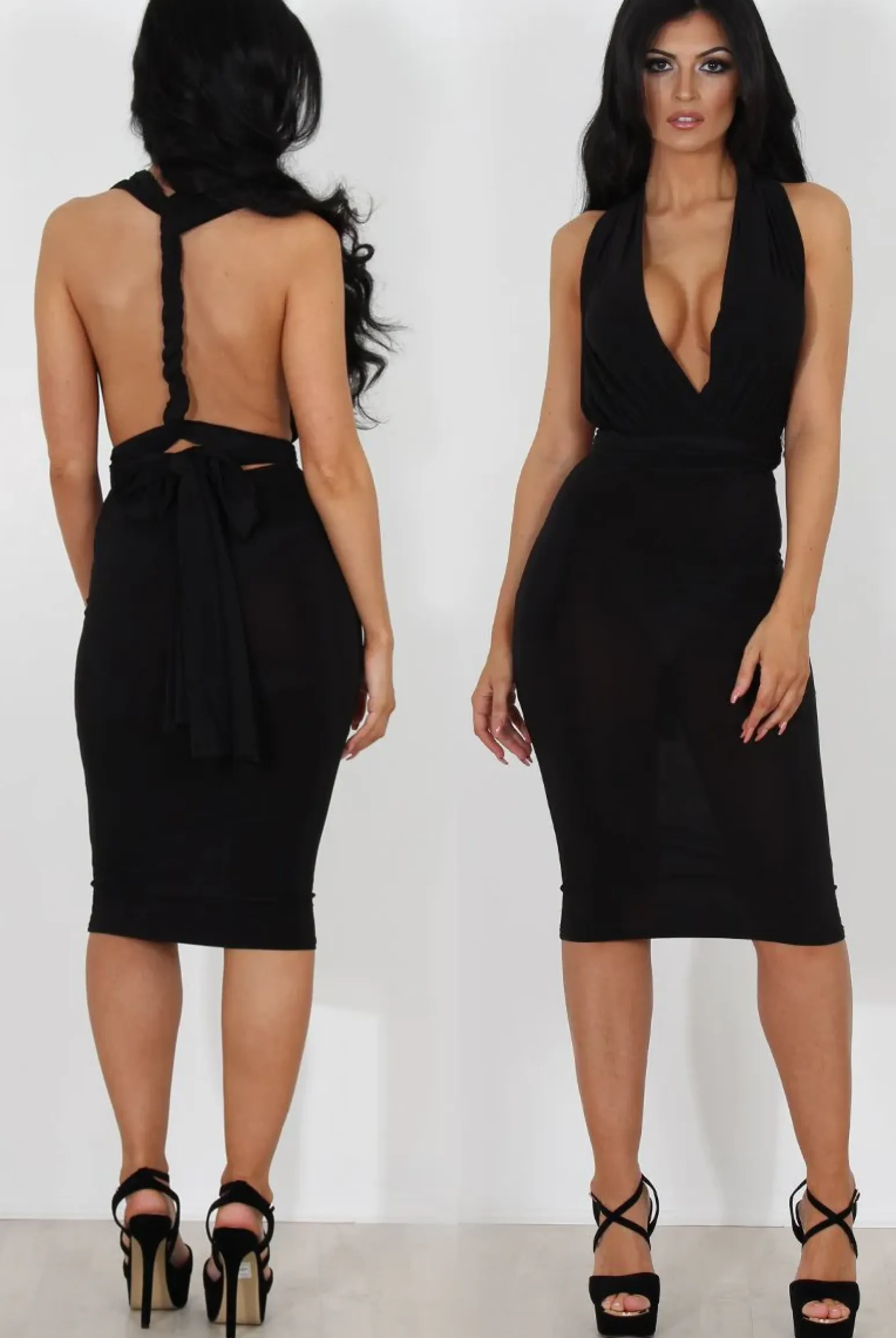 Rebellious Fashion Emma Black Multiway Dress