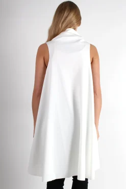 Rebellious Fashion Esme White Waterfall Waistcoat