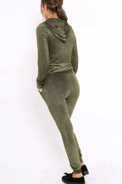 Rebellious Fashion Gold Metallic Tracksuit - Sinead