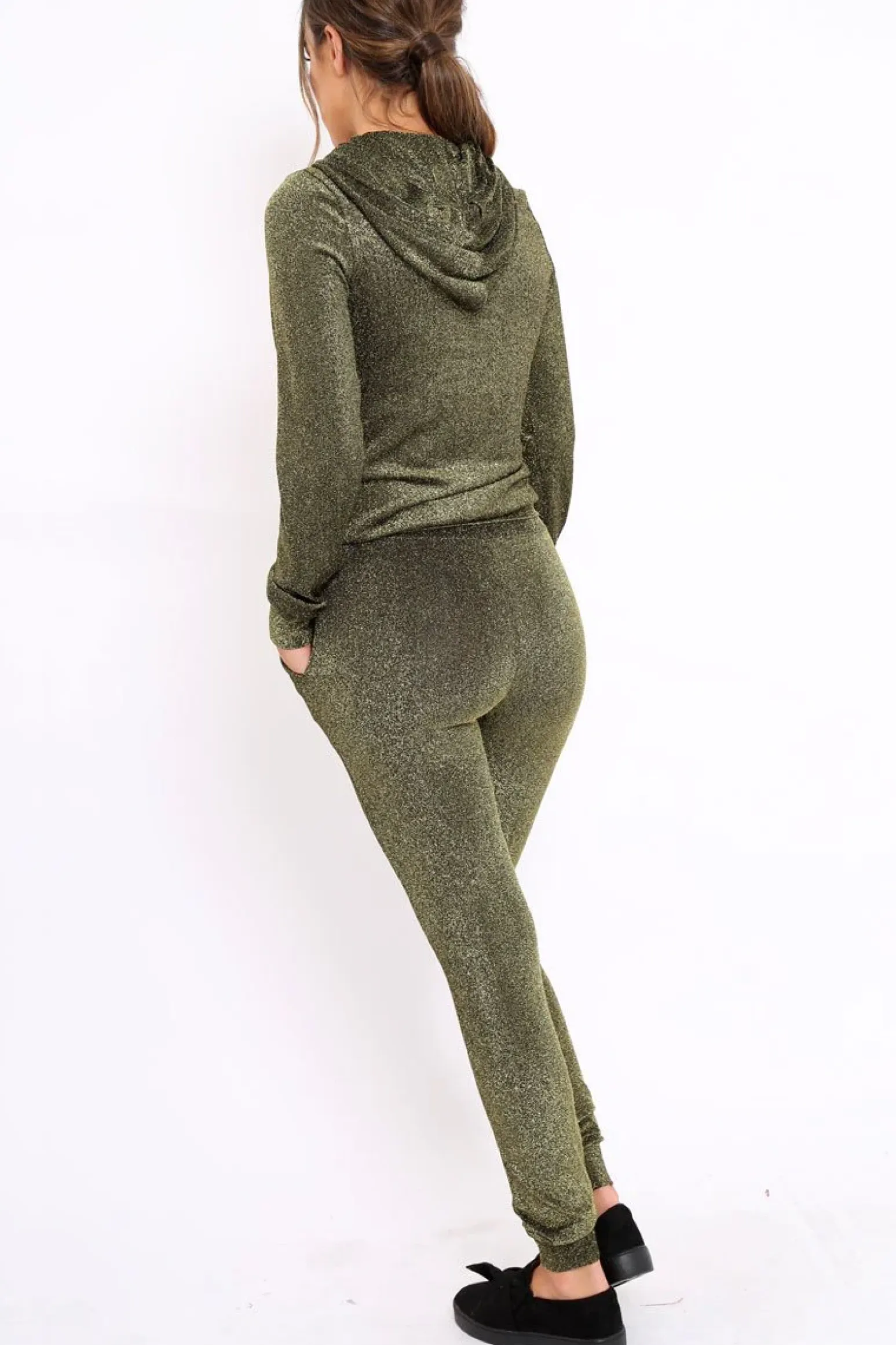 Rebellious Fashion Gold Metallic Tracksuit - Sinead