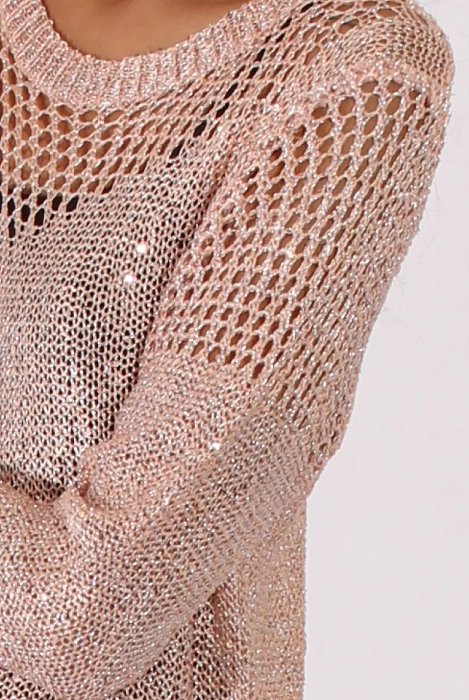 Rebellious Fashion Gold Sparkle Sweater - Bella
