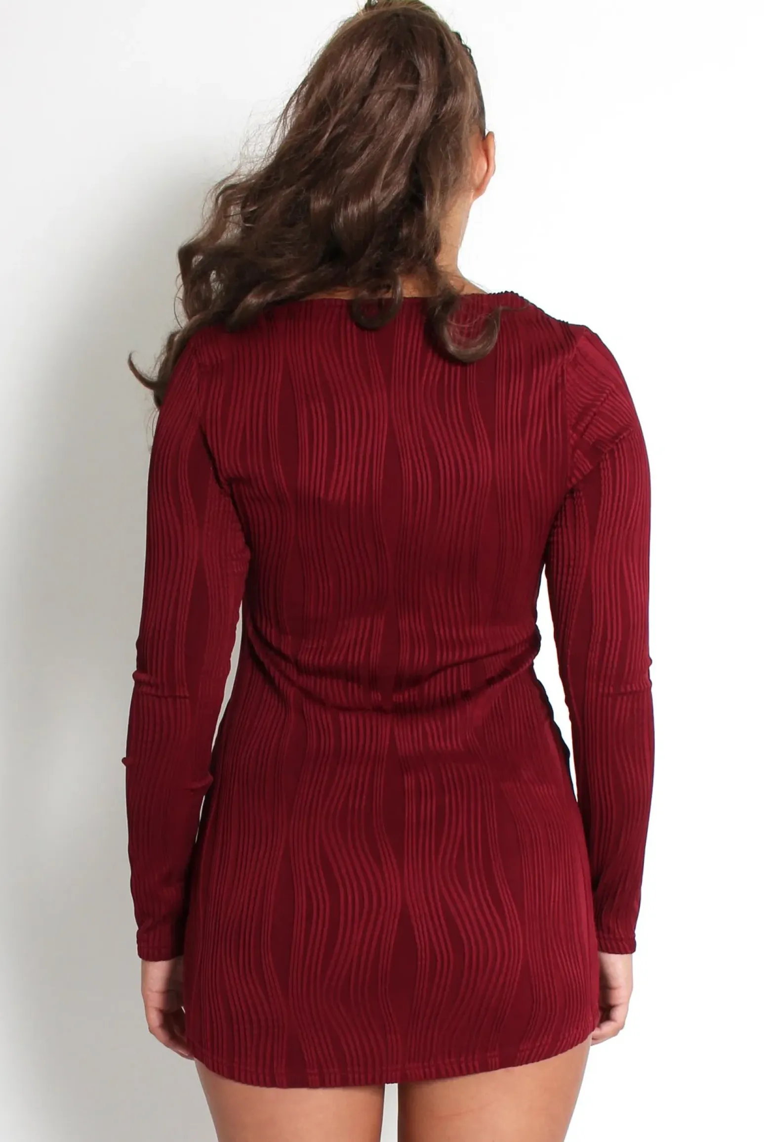 Rebellious Fashion Gracie Purple Tie Front Mini Dress