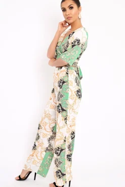 Rebellious Fashion Green Co-ord Pattern Set - Iasia