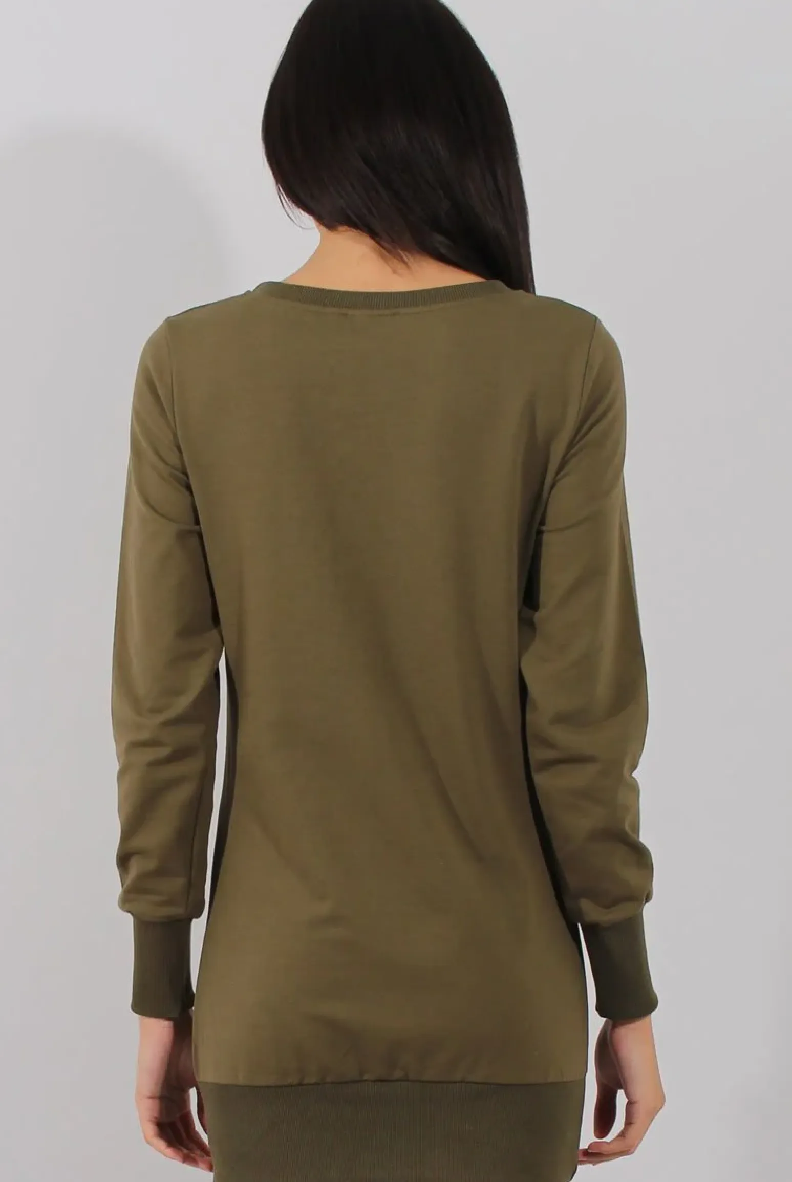 Rebellious Fashion Green Distressed Kiss Jumper Dress - Ferne
