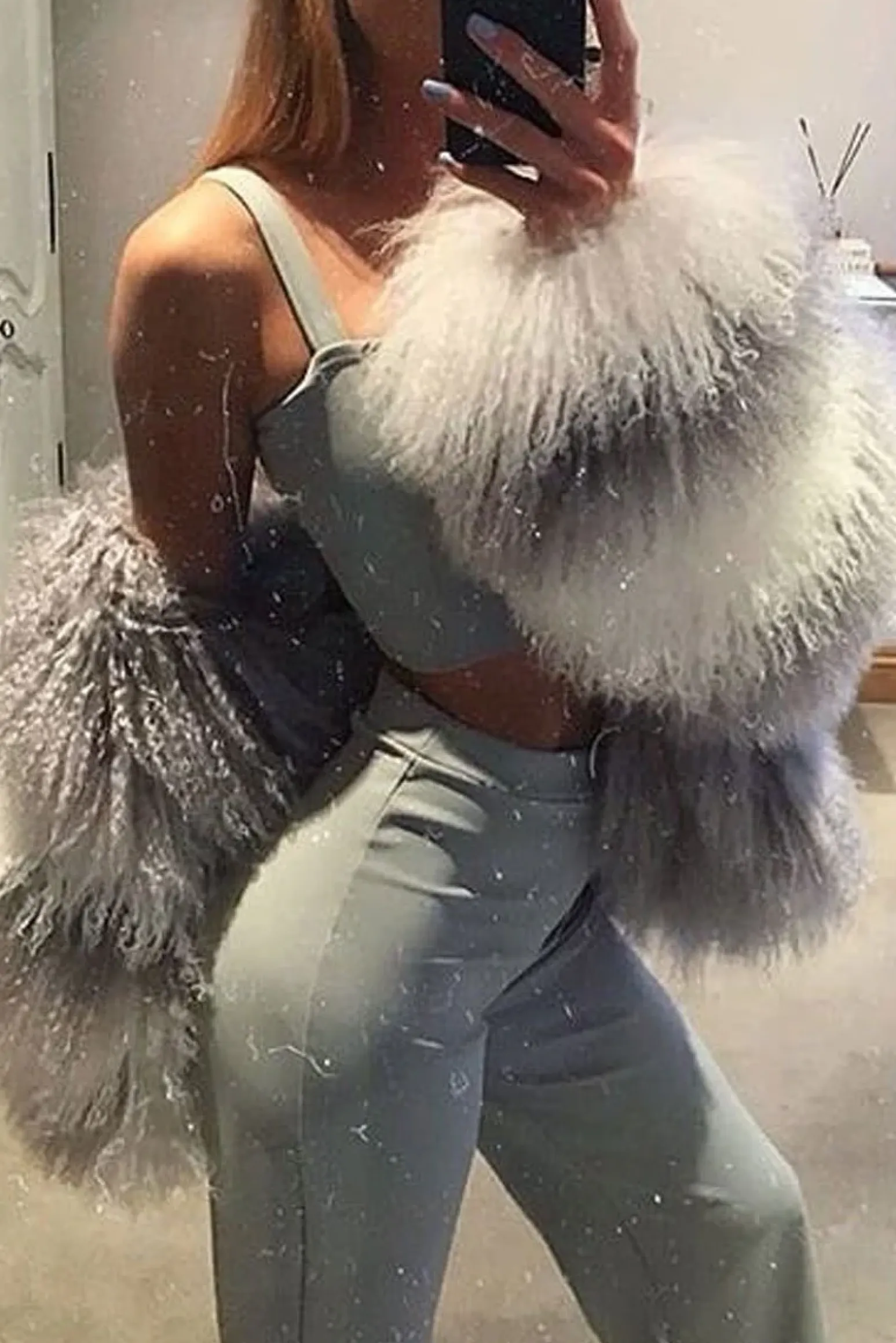 Rebellious Fashion Grey Crop Top and Trousers Co-ord Set - Kimmy