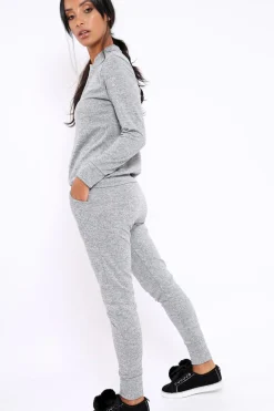 Rebellious Fashion Grey Loungewear Set-Josie