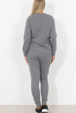 Rebellious Fashion Grey Loungewear Set - Khloe