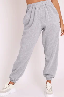 Rebellious Fashion Grey Oversized Joggers - Erica
