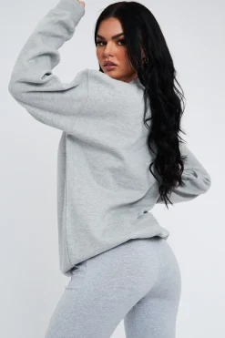 Rebellious Fashion Grey Oversized Vancouver Sweatshirt - Kyran