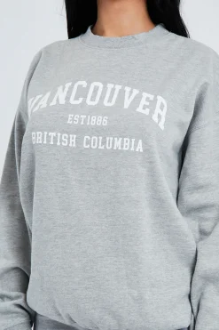 Rebellious Fashion Grey Oversized Vancouver Sweatshirt - Kyran