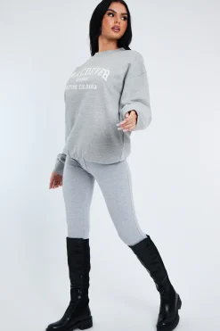 Rebellious Fashion Grey Oversized Vancouver Sweatshirt - Kyran