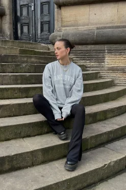 Rebellious Fashion Grey Oversized Vancouver Sweatshirt - Kyran