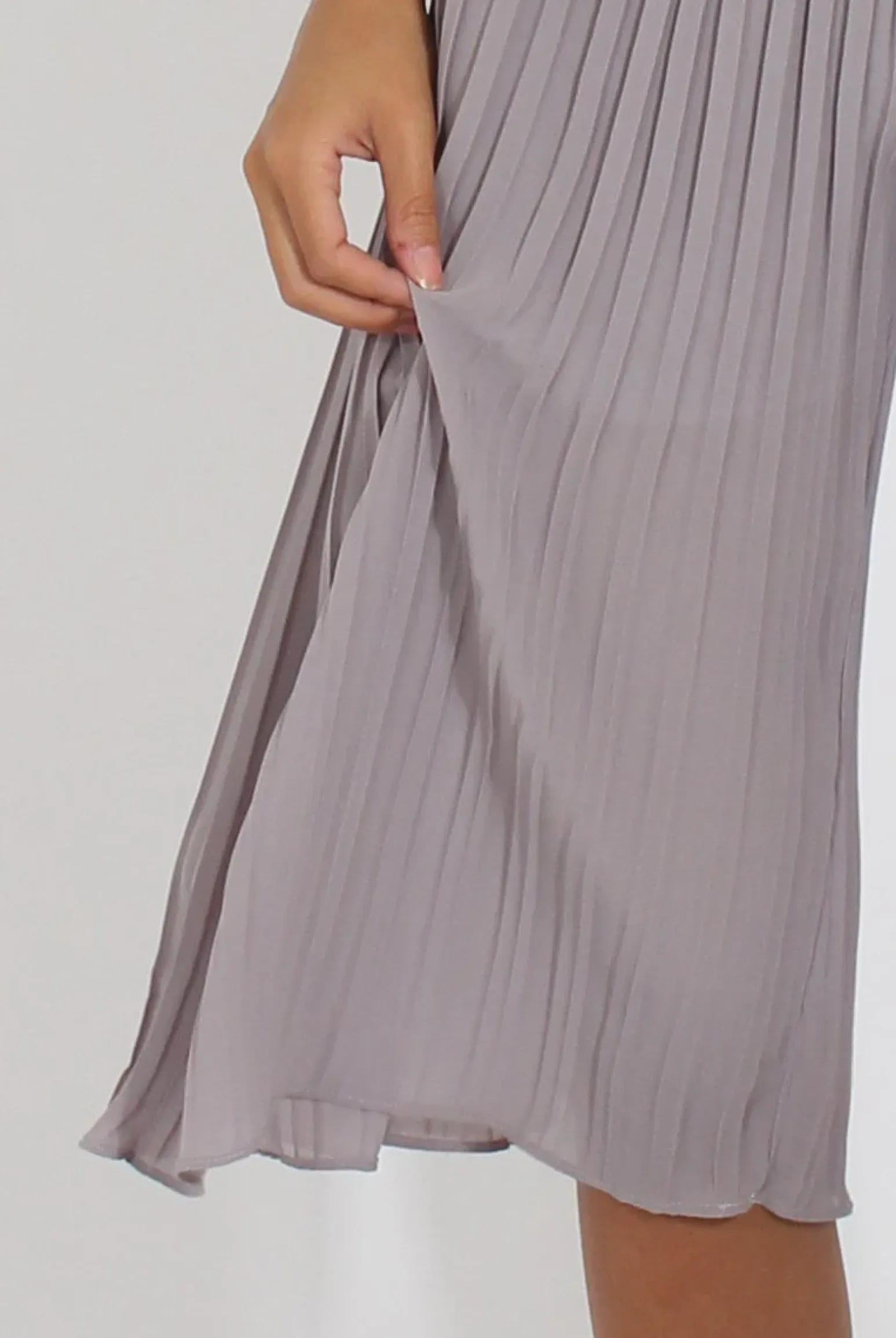 Rebellious Fashion Grey Pleated High Waisted Culottes - Audrey