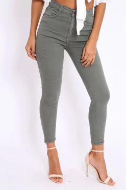 Rebellious Fashion Grey Skinny Jeans - Madisson