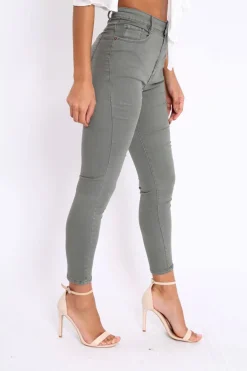 Rebellious Fashion Grey Skinny Jeans - Madisson